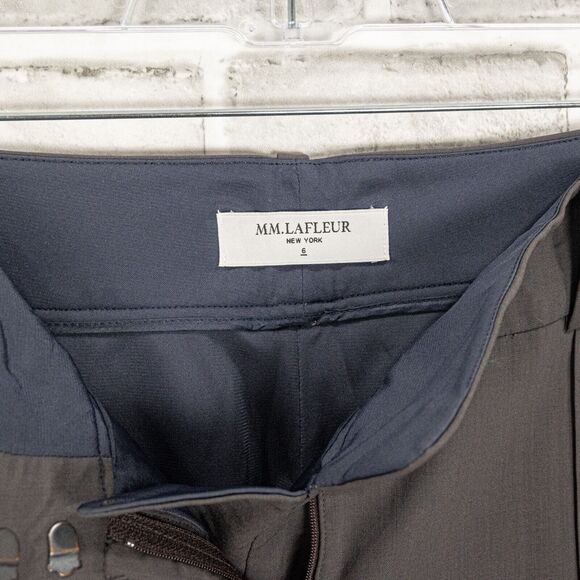 MM. LAFLEUR New York Crop Trouser Pants in Gray Wool Women's Size 6 - Picture 2 of 9